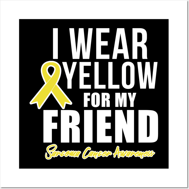 Sarcoma Cancer Shirt for Friend Sarcoma Awareness Products Wall Art by ChristianCrecenzio